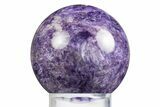 Polished Purple Charoite Sphere - Siberia #311325-1